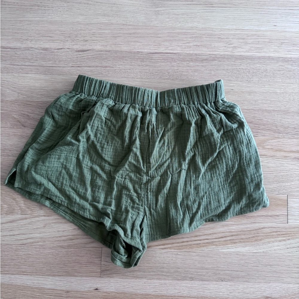 Olive Green Women's Shorts